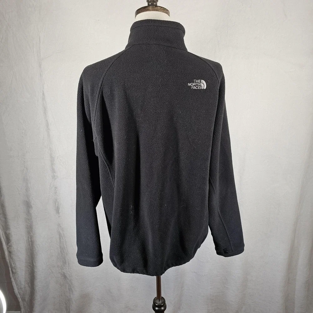 The North‎ Face Jacket Mens XL Black Fleece Full Zip Outdoor Hiking Warm Casual